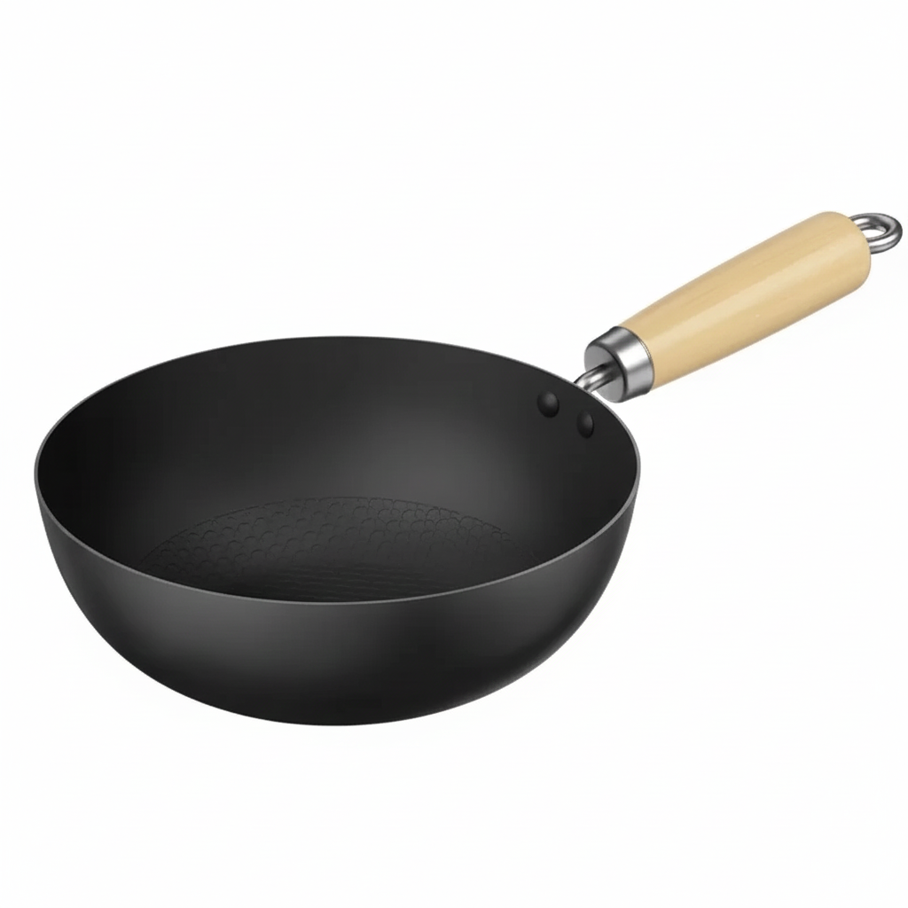 Petit Wok Fonte 20/24cm Antiadhésif - Maison Flambé