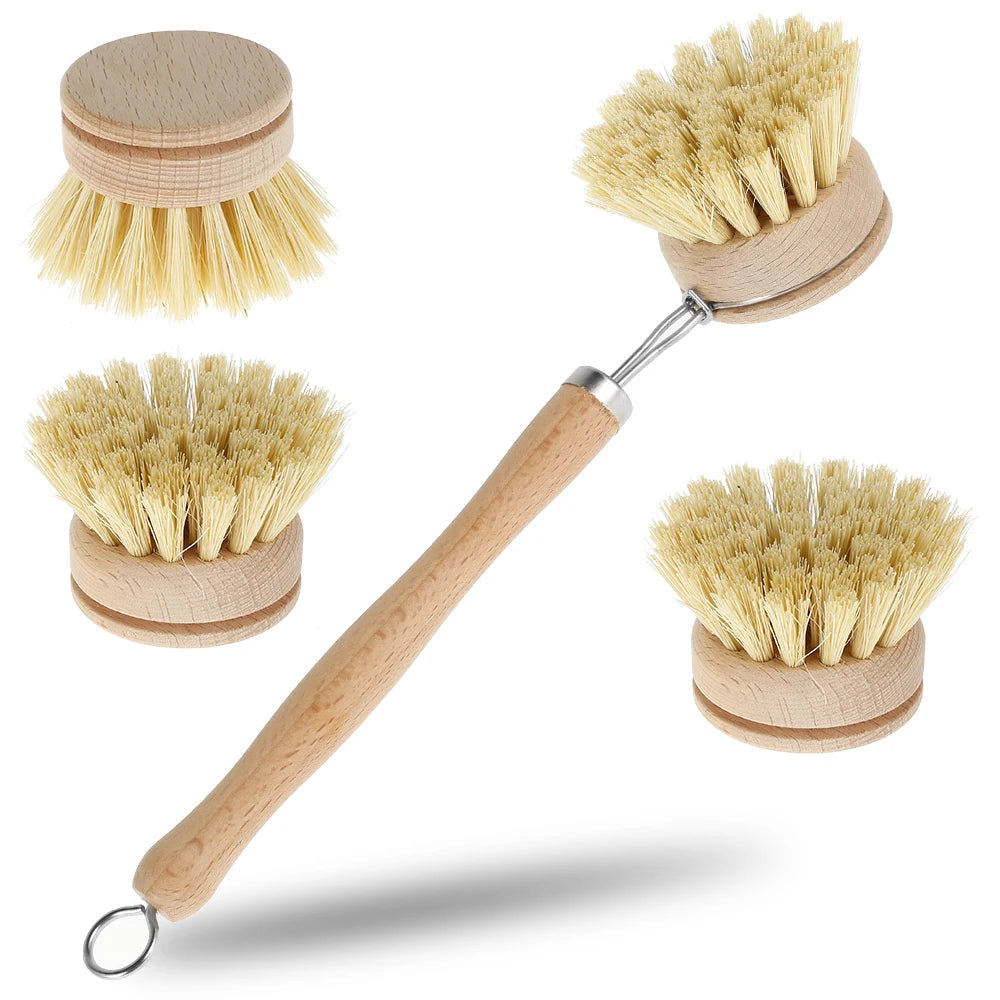 Brosse Vaisselle Bois Naturel Écologique - Maison Flambé