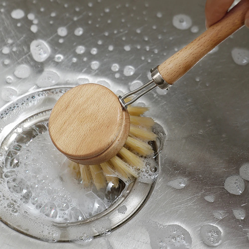 Brosse Vaisselle Bois Naturel Écologique - Maison Flambé