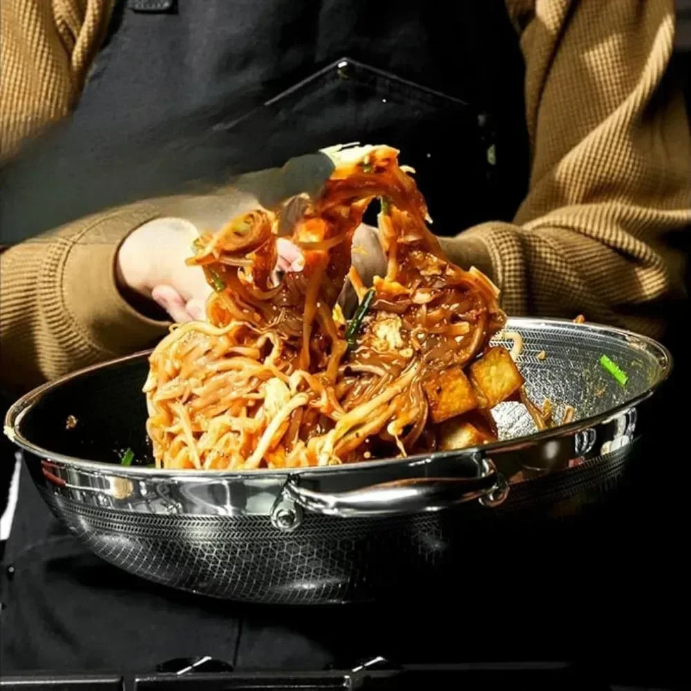 Wok Antiadhésif Induction Sans PFOA - Maison Flambé