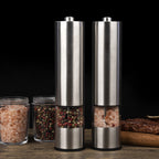 Moulin à Poivre Électrique Inox 2 Pièces - Maison Flambé