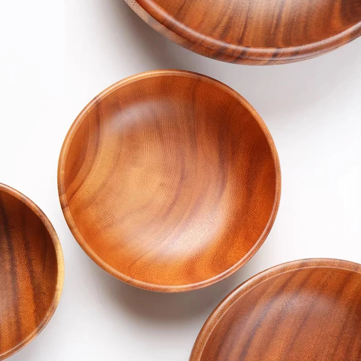 Bol Salade Bois d'Acacia Style Japonais - Maison Flambé