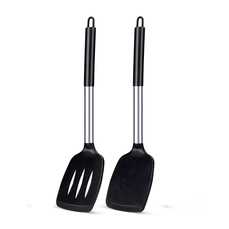Spatule Silicone Résistante Chaleur 2 Pièces - Maison Flambé