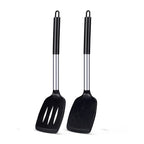 Set 2 spatules silicone résistantes chaleur 230°C sans BPA
